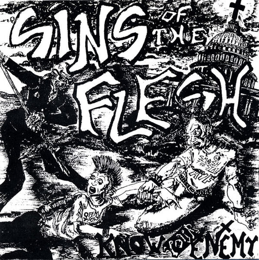 Sins Of The Flesh (2) : Know Your Enemy (7", EP, Num)