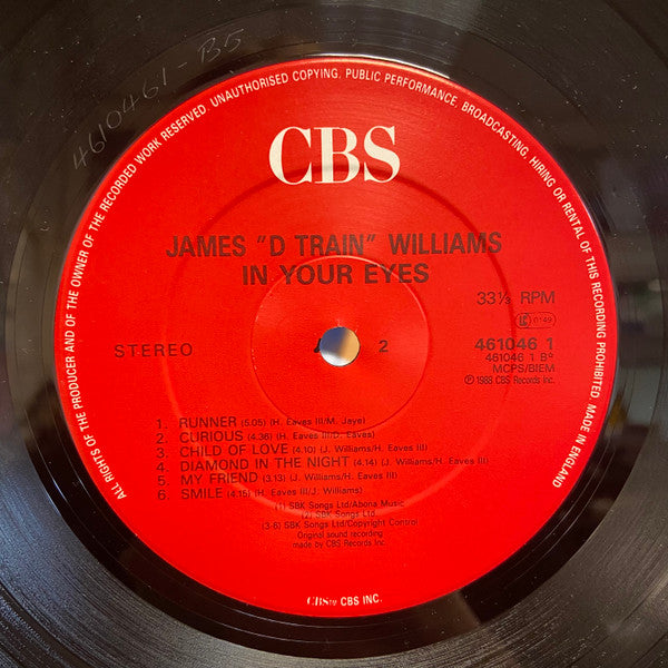 James "D-Train" Williams : In Your Eyes (LP, Album)