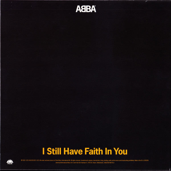 ABBA : I Still Have Faith In You (7", S/Sided, Single, Etch, Ltd)