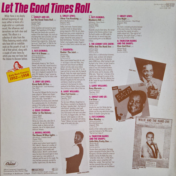 Various : "Let The Good Times Roll" Early Rock Classics 1952-1958 (LP, Comp)