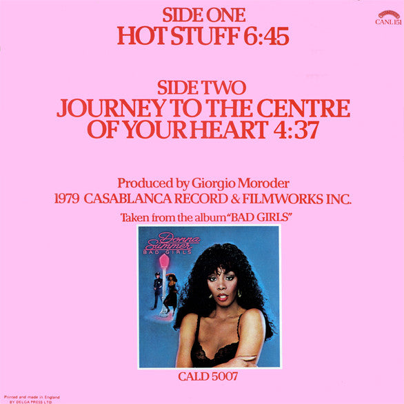 Donna Summer : Hot Stuff (12", Single, Red)