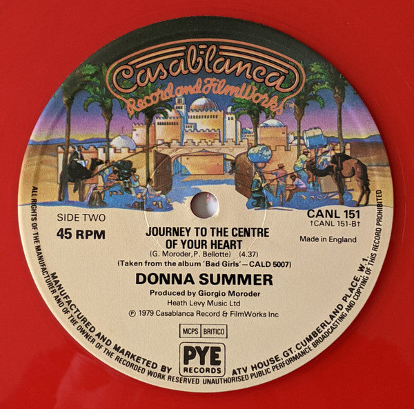 Donna Summer : Hot Stuff (12", Single, Red)