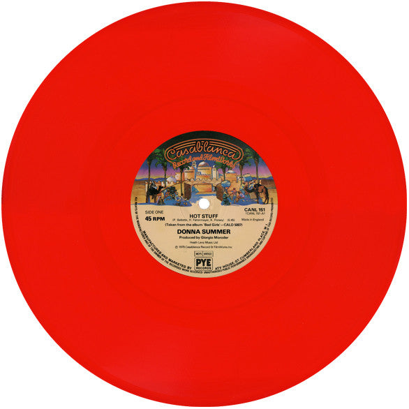 Donna Summer : Hot Stuff (12", Single, Red)