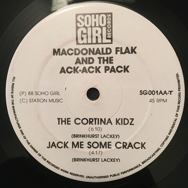 MacDonald Flack And The Ack-Ack Pack : Jack Me Some Crack (12")