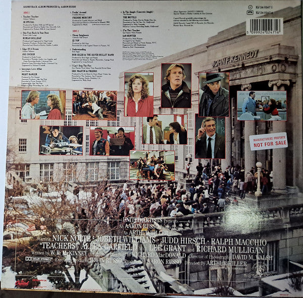 Various : Teachers Original Soundtrack From The Motion Picture An Aaron Russo Production (LP, Comp)