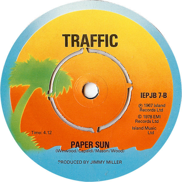 Traffic : Hole In My Shoe / Paper Sun (7", Single)