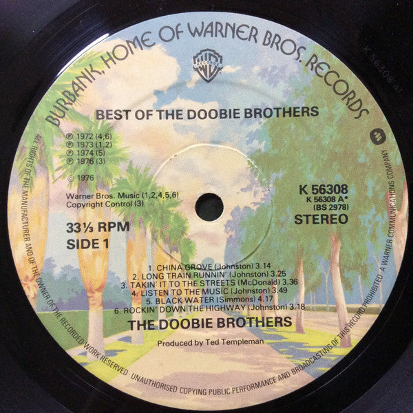 The Doobie Brothers : Best Of The Doobies (LP, Album, Comp)