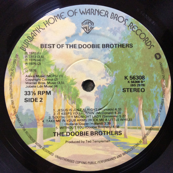 The Doobie Brothers : Best Of The Doobies (LP, Album, Comp)