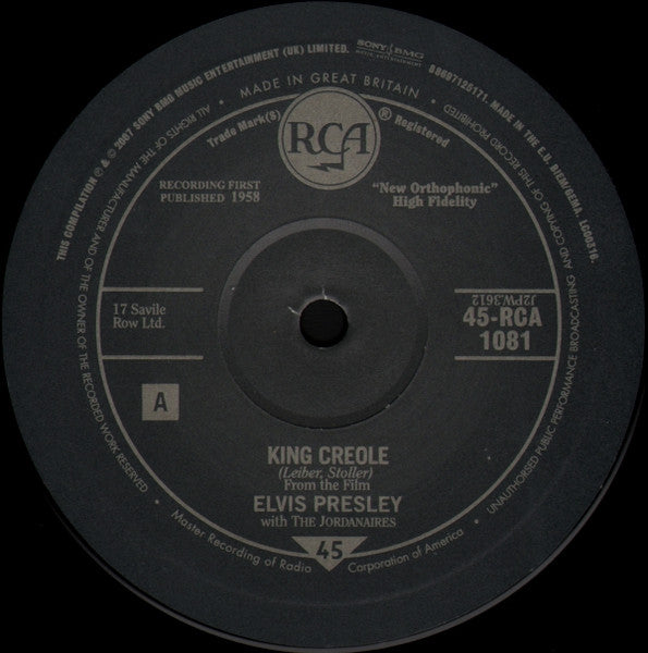 Elvis Presley : King Creole (10", Single, Ltd, RE, Num)