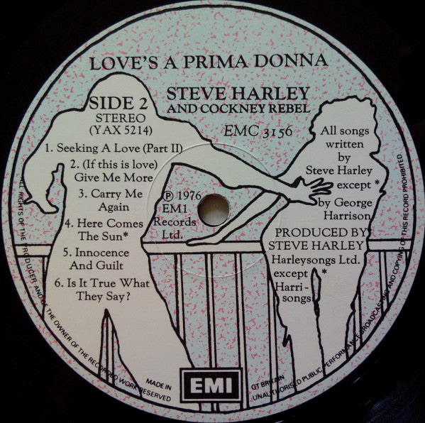 Steve Harley & Cockney Rebel : Love's A Prima Donna (LP, Album)