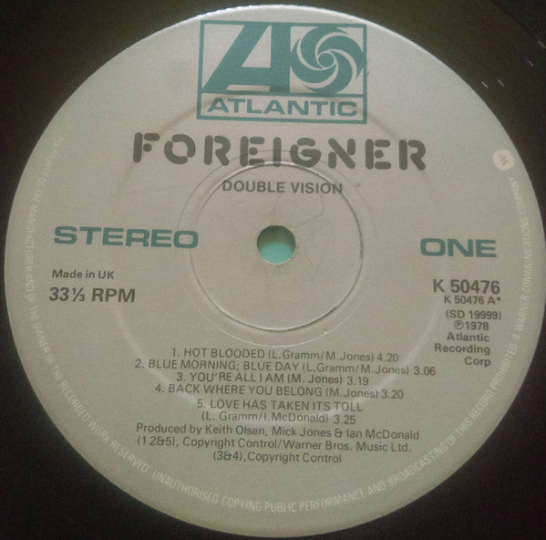 Foreigner : Double Vision (LP, Album)
