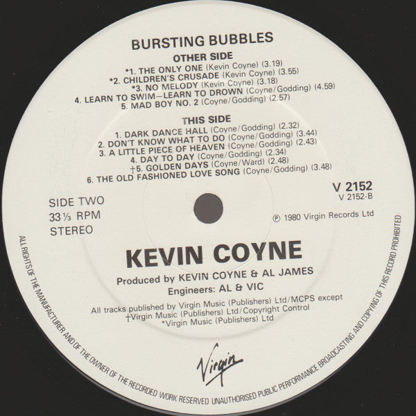 Kevin Coyne : Bursting Bubbles (LP)