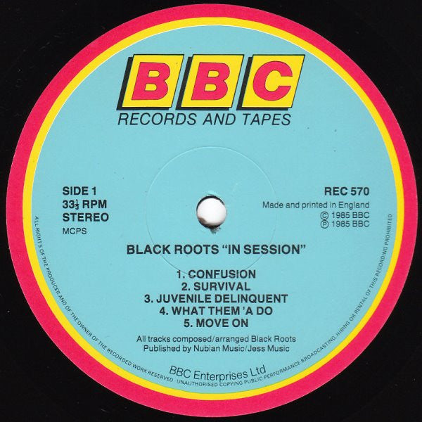 Black Roots : In Session (LP, Album)