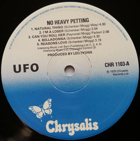 UFO (5) : No Heavy Petting (LP, Album, RE, RP)
