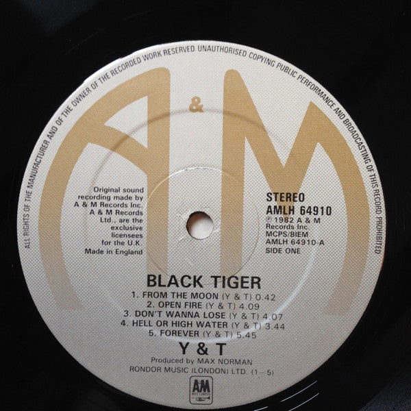 Y&T* : Black Tiger (LP, Album)