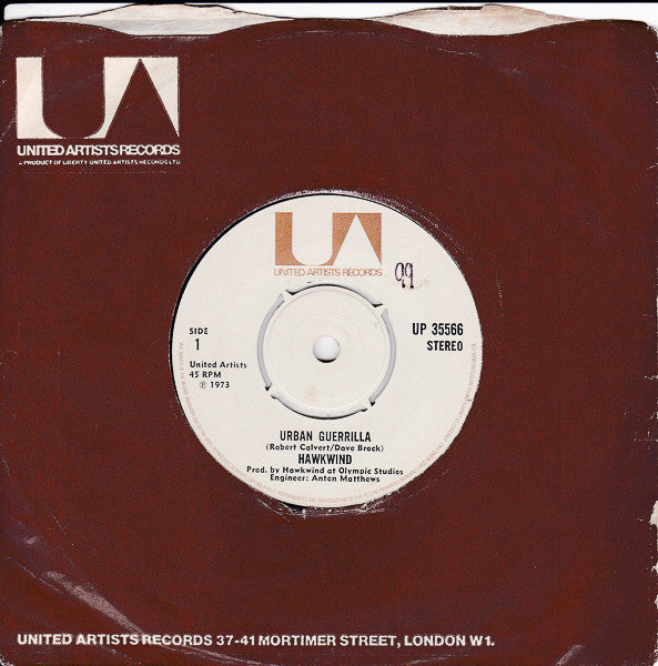 Hawkwind : Urban Guerrilla (7", Single)