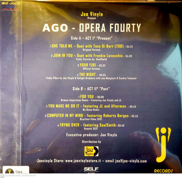 Ago (2) : Opera 40 Fourty (LP, Cle)