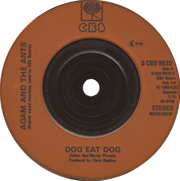Adam & The Ants* : Dog Eat Dog (7", Single, Ora)