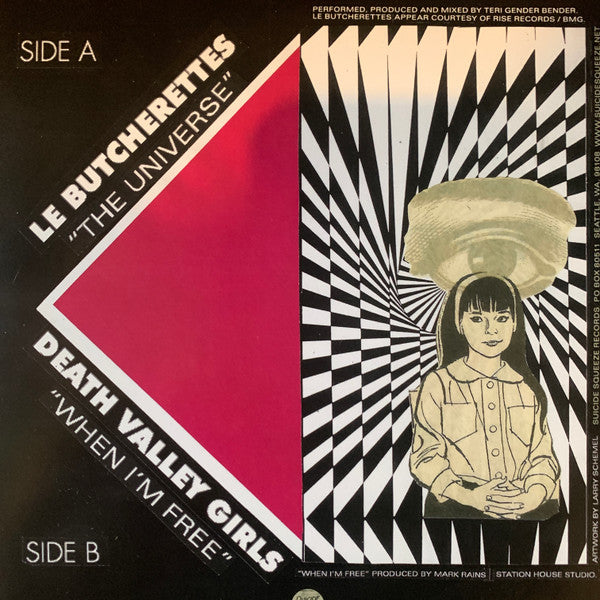 Le Butcherettes, Death Valley Girls : The Universe / When I'm Free (7", Ltd, Spa)