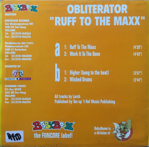 Obliterator : Ruff To The Maxx (12")