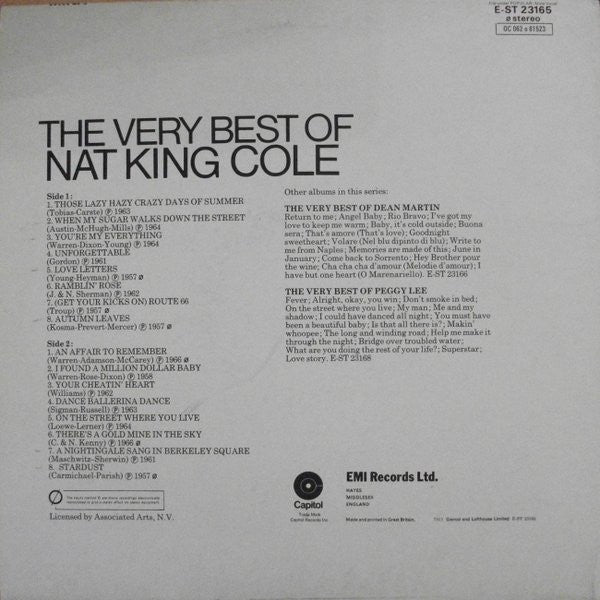 Nat King Cole : The Very Best Of Nat King Cole (LP, Comp)