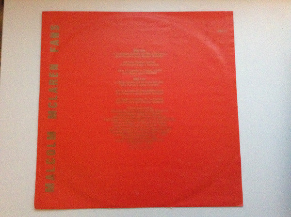 Malcolm McLaren : Fans (LP, Album)