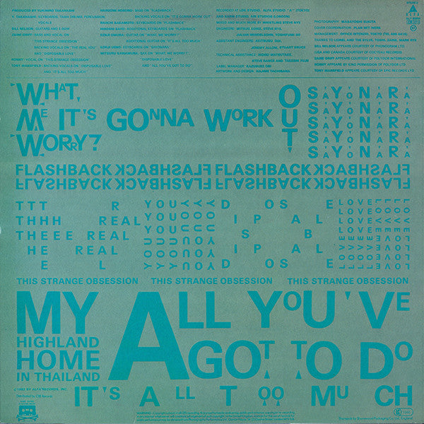 Yukihiro Takahashi : What, Me Worry? (LP, Album)