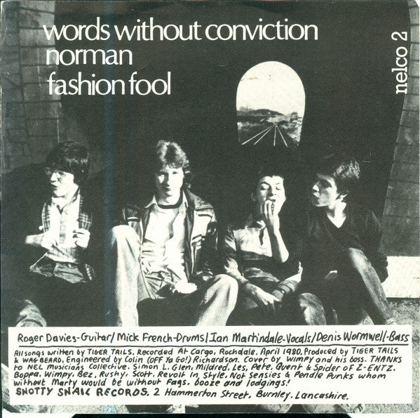 Tiger Tails : Words Without Conviction EP (7", EP)