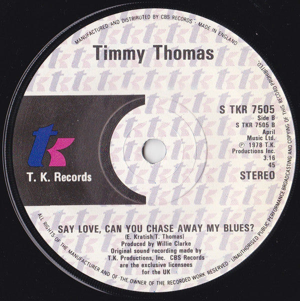 Timmy Thomas : Freak In, Freak Out (7")