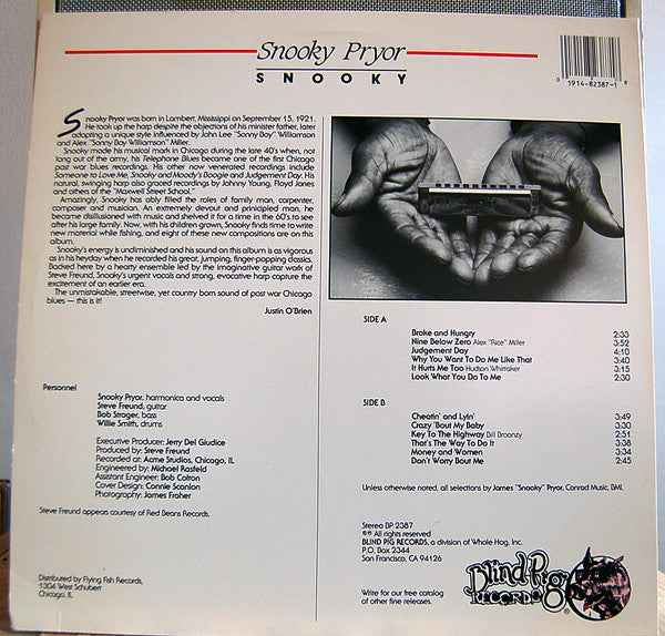 Snooky Pryor : Snooky (LP, Album)