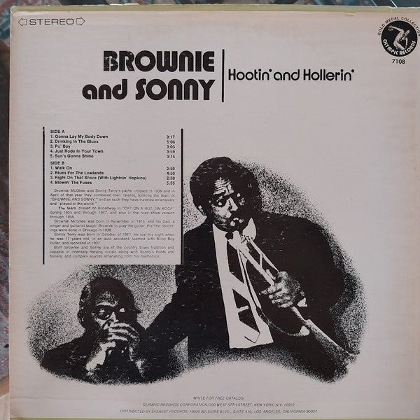Brownie And Sonny* : Hootin' And Hollerin' (LP, Album)
