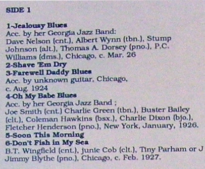 Ma Rainey And Her Georgia Band : Oh My Babe Blues (LP, Comp, RE)