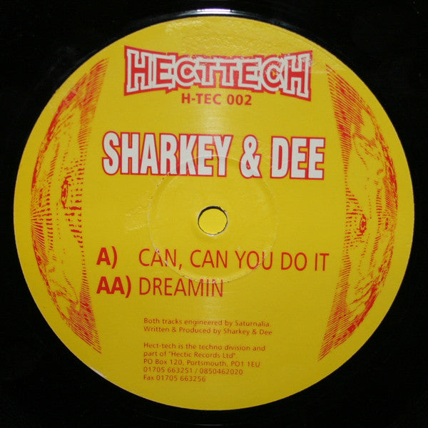 Sharkey & Dee (2) : Can, Can You Do It / Dreamin (12")