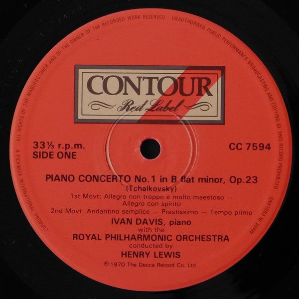 Tchaikovsky* / Rachmaninoff* - Royal Philharmonic Orchestra, Henry Lewis / London Symphony Orchestra, Hans Vonk : Piano Concerto No 1 / Rhapsody On A Theme Of Paganini (LP)