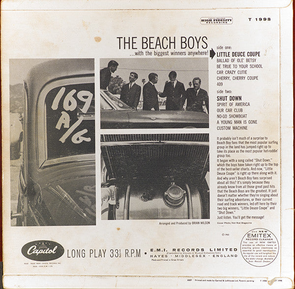 The Beach Boys : Little Deuce Coupe (LP, Album, Mono)