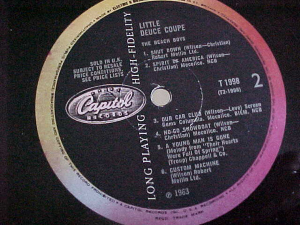 The Beach Boys : Little Deuce Coupe (LP, Album, Mono)