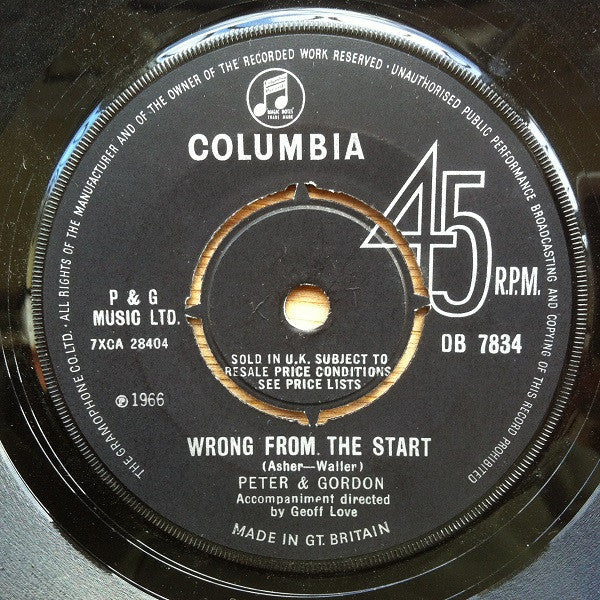 Peter & Gordon : Woman (7", Single)