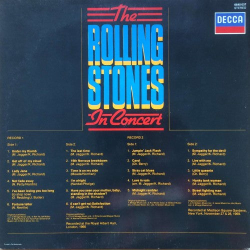 The Rolling Stones : In Concert (2xLP, Comp)