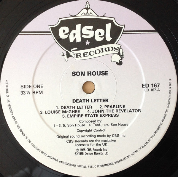 Son House : Death Letter (LP, Album, RE)