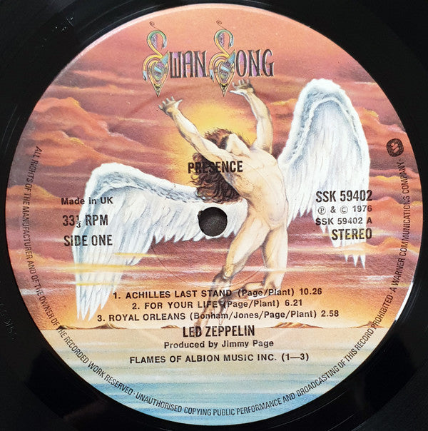 Led Zeppelin : Presence (LP, Album)