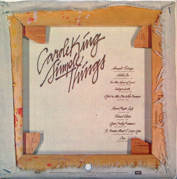 Carole King : Simple Things (LP, Album, Gat)