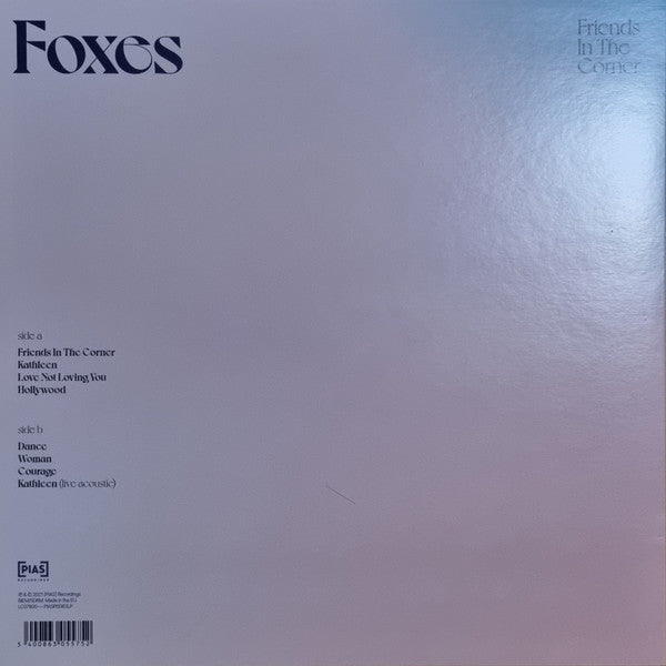 Foxes : Friends In The Corner EP (12", EP, Cle)