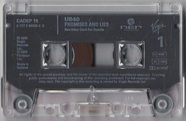 UB40 : Promises And Lies (Cass, Album)
