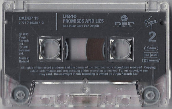 UB40 : Promises And Lies (Cass, Album)