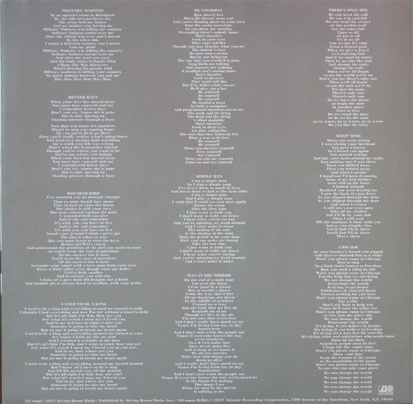 Graham Nash : Songs For Beginners (LP, Album, RE, 180)