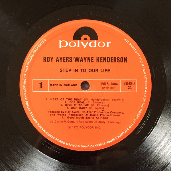 Roy Ayers & Wayne Henderson : Step In To Our Life (LP, Album)