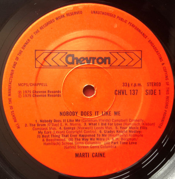 Marti Caine : Nobody Does It Like Me (LP, Album)