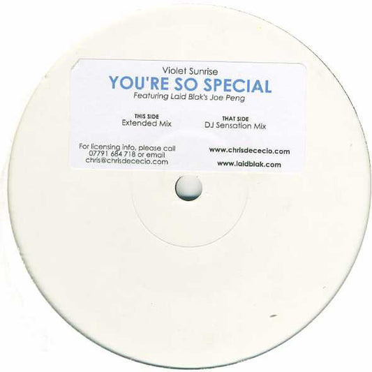 Violet Sunrise Featuring Joe Peng : You're So Special (12", W/Lbl, Sti)