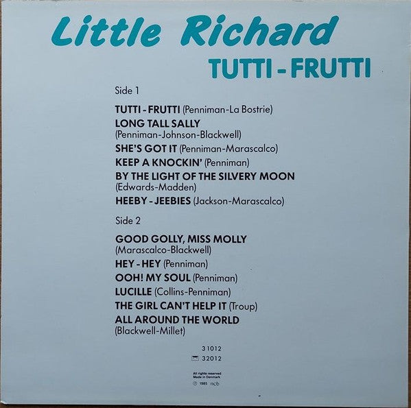 Little Richard : Tutti-Frutti (LP, Comp)