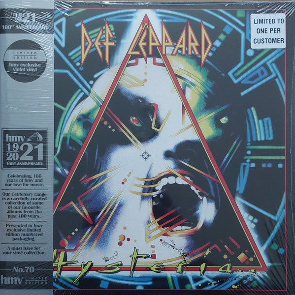 Def Leppard : Hysteria (2xLP, Album, Ltd, RE, Vio)
